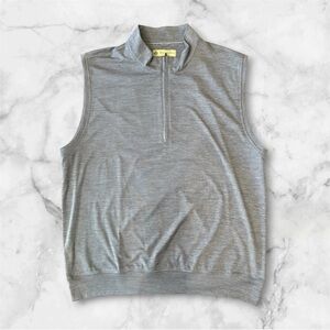 Donald Ross Gray Sleeveless Zip-Up Vest